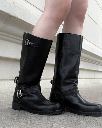 Hami Two-Way Biker Middle Boots
